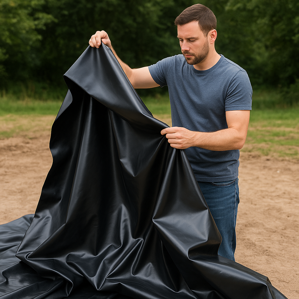 Professional PVC Pond Liner 0.5mm Heavy-Duty, Easy Install 30-Year Guaranteed Leak Protection