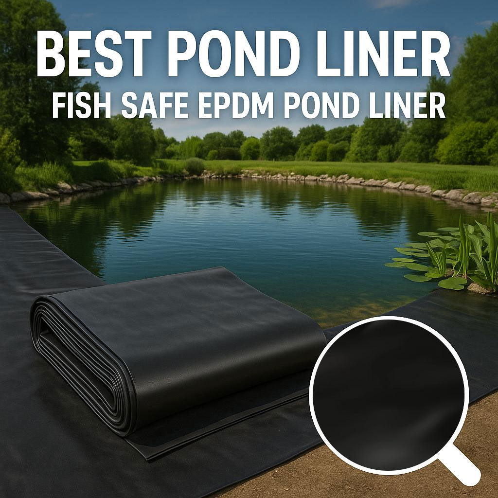 Heavy-Duty EPDM Pond Liner 0.75mm – Tear-Resistant, UV-Proof & Flexible Water Garden Liner for Garden & Wildlife Ponds