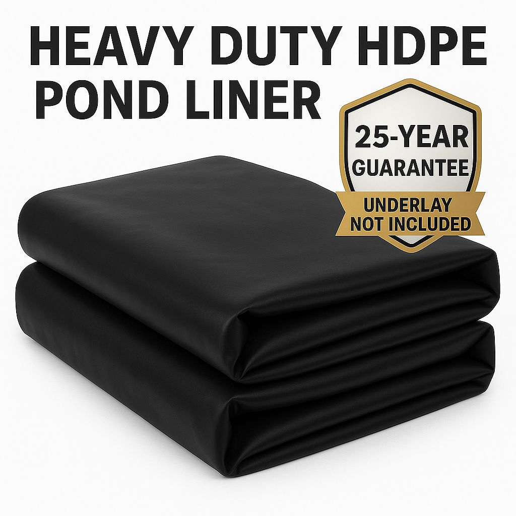 Industrial Heavy Duty Pond Liner – HDPE, UV Resistant, 25-Year Guarantee