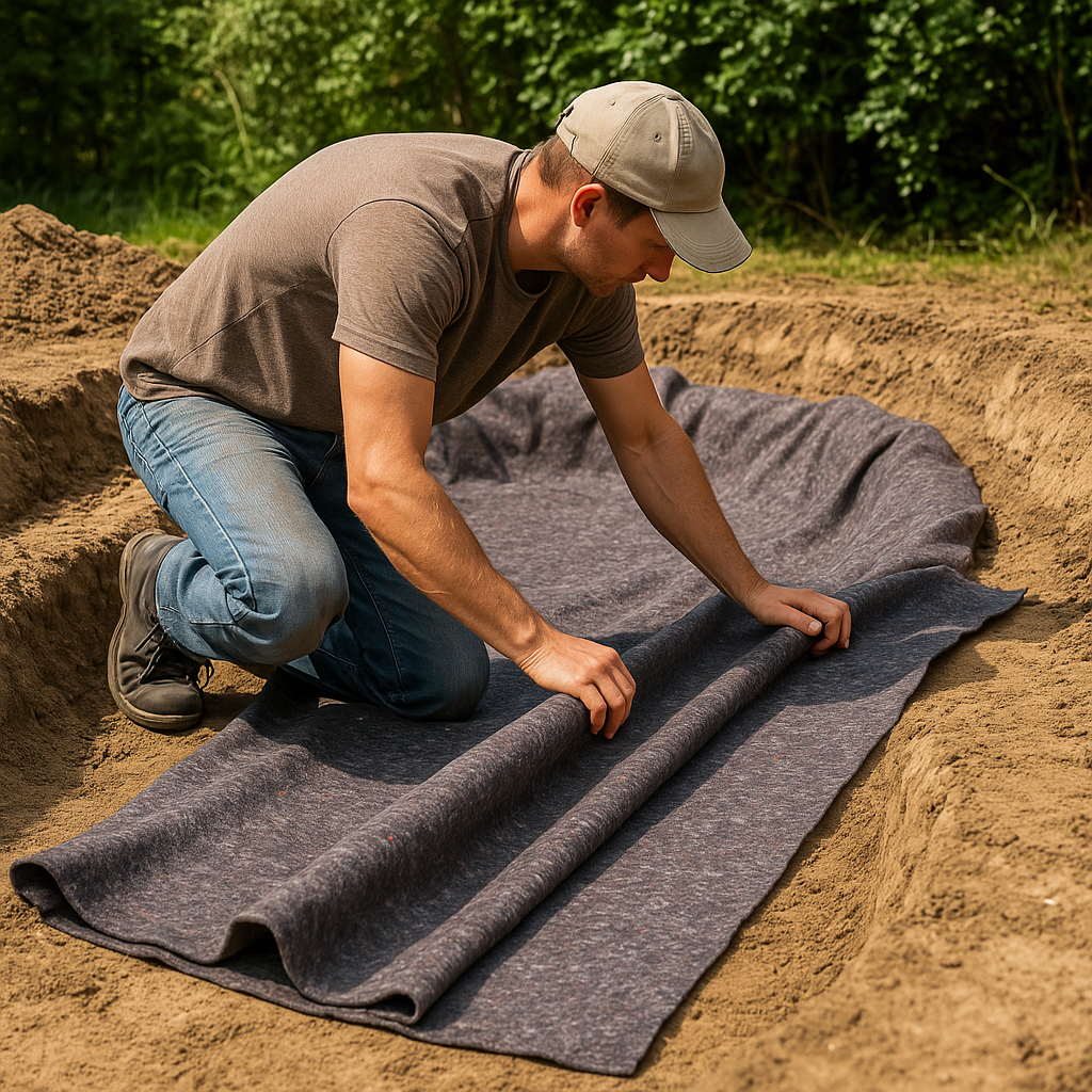 Premium Pond Liner Underlay Sheets – 60gsm Heavy-Duty Protection Best-Selling Garden & Fish Pond Bas
