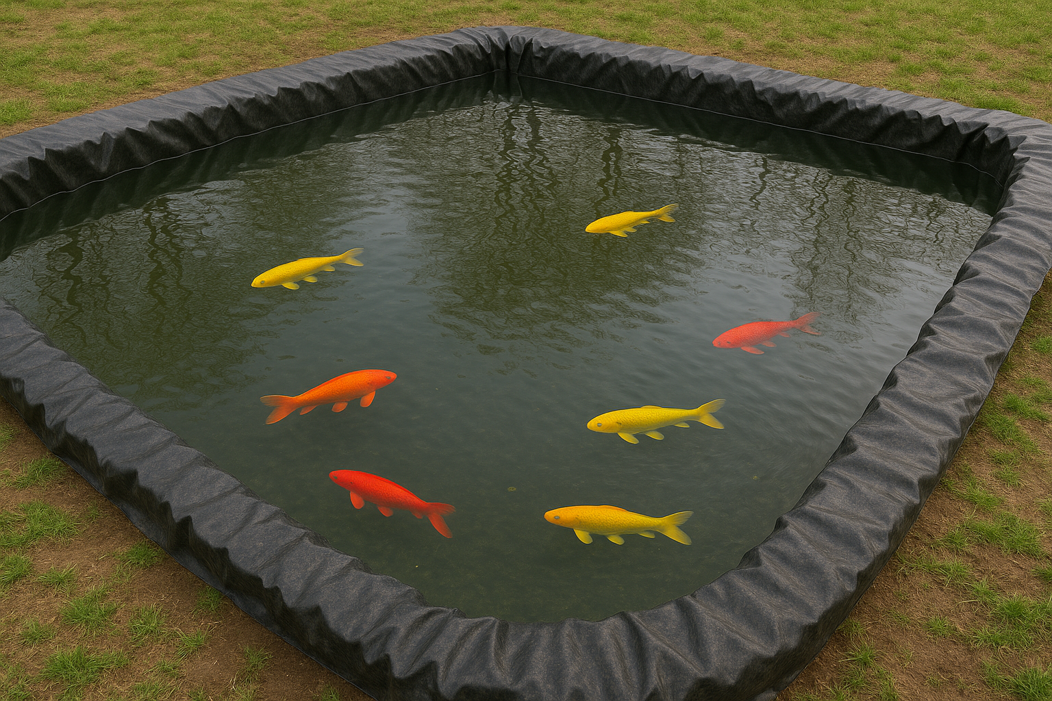 Heavy Duty HDPE Pond Liner – UV-Resistant | 40-Year Guarantee + Free Underlay | Durable Fish & Wildlife Pond Liner