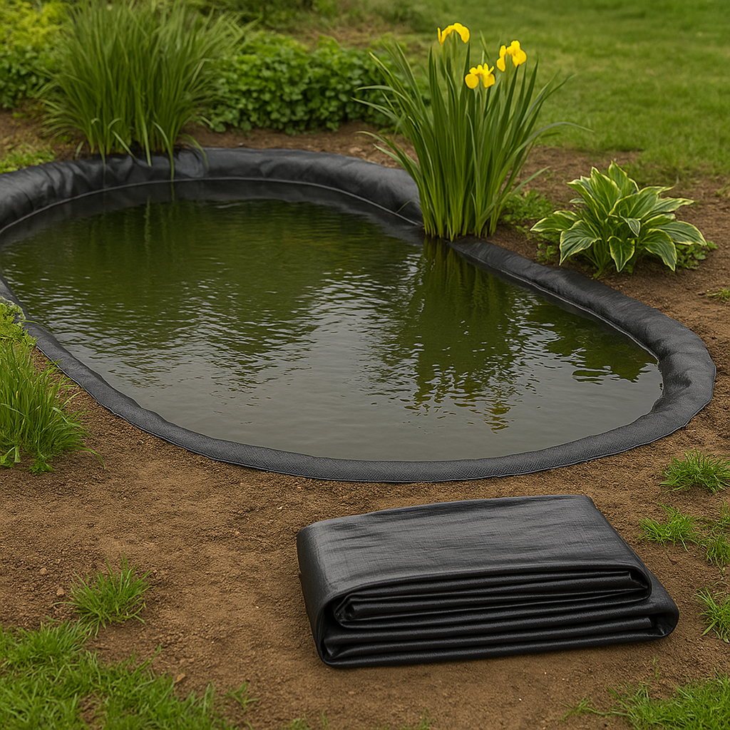 Heavy Duty Fish-Safe HDPE Pond Liner – UV-Resistant & Backed by a 40-Year Guarantee