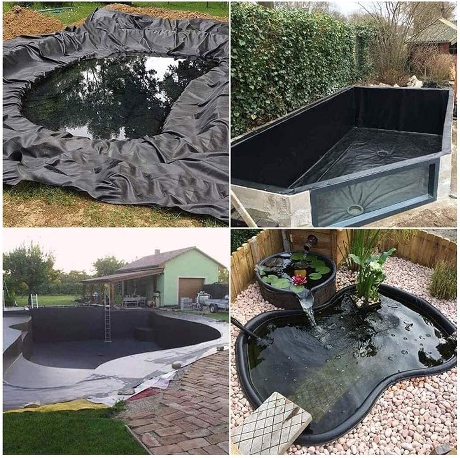 Industrial Heavy Duty Polyex Pond Liner – Reversible Black/Brown Finish | FREE Underlay & Lifetime Guarantee | Durable, Flexible, Fish Safe