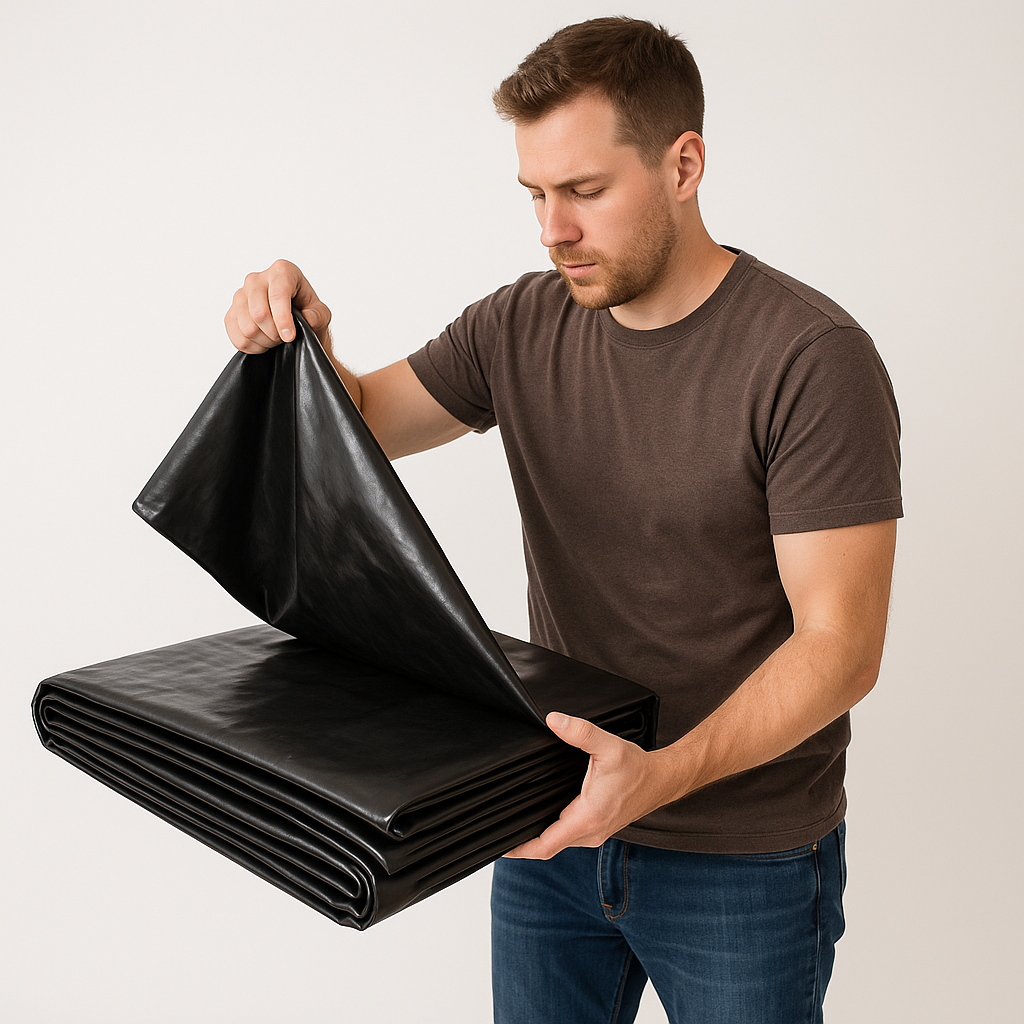 Professional EPDM Rubber Pond Liner 0.75mm + FREE Underlay – Long-Lasting, Flexible & Fish-Safe