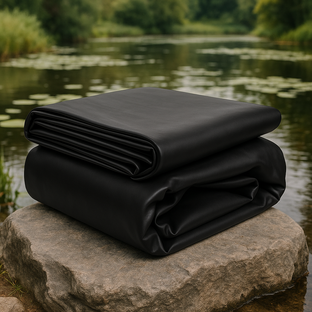 Heavy-Duty Rubber Pond Liner 1mm Tear-Resistant, Long-Lasting, Fish-Safe Waterproof Sheet