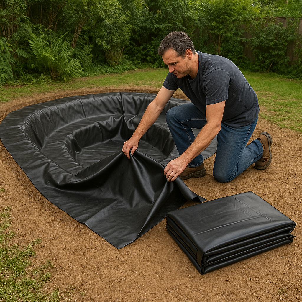 Heavy-Duty EPDM Pond Liner 0.75mm – Tear-Resistant, UV-Proof & Flexible Water Garden Liner for Garden & Wildlife Ponds