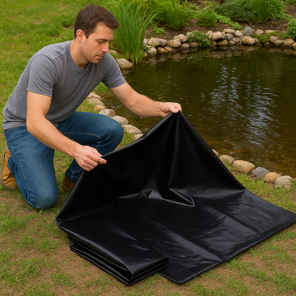 Premium LDPE Pond Liner 0.35mm – Tear-Resistant, Flexible & Guaranteed 25 Years – Ideal for Koi, Wildlife & Garden Water Features