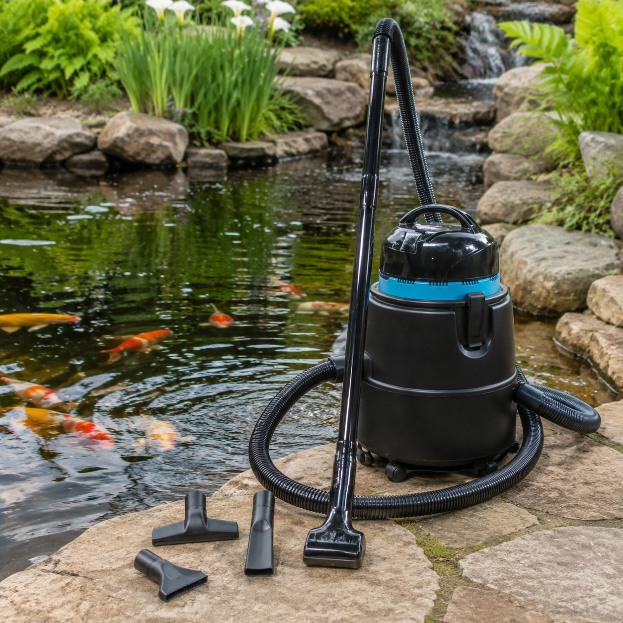 Pond Vacuum Cleaner UK | Wet & Dry | Removes Sludge & Debris | 1400W | Pond Maintenance
