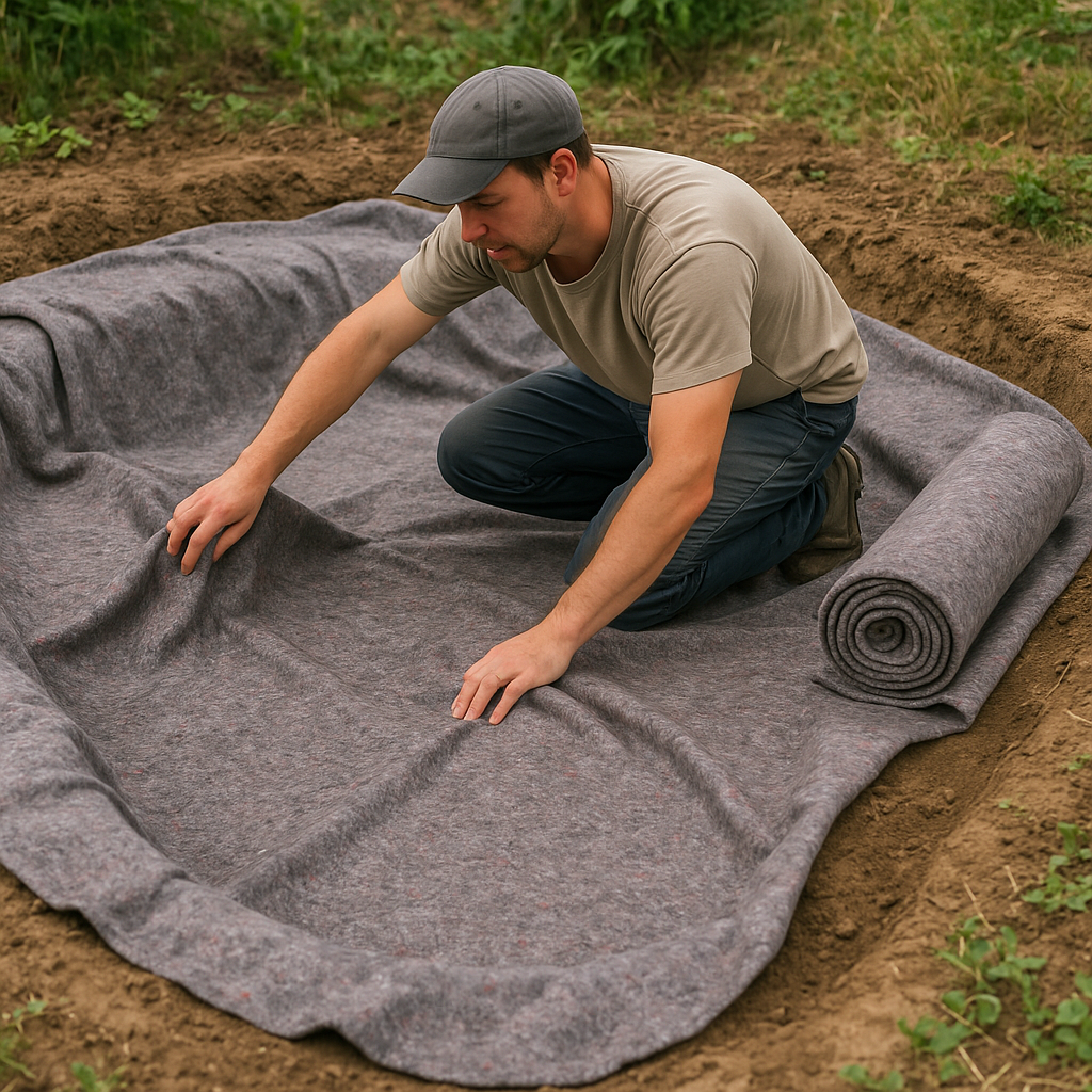 Premium Pond Liner Underlay Sheets – Heavy-Duty 200gsm Best-Selling, Easy-Cut, Long-Lasting Protection