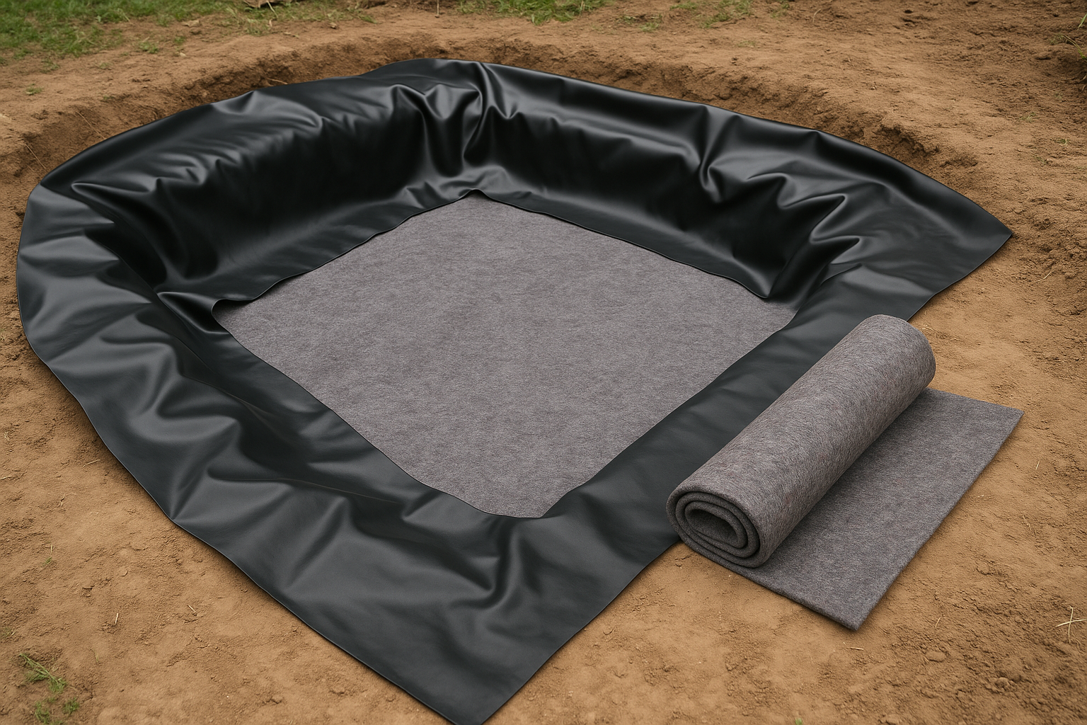 Premium Pond Liner Underlay Sheets – 60gsm Heavy-Duty Protection Best-Selling Garden & Fish Pond Bas