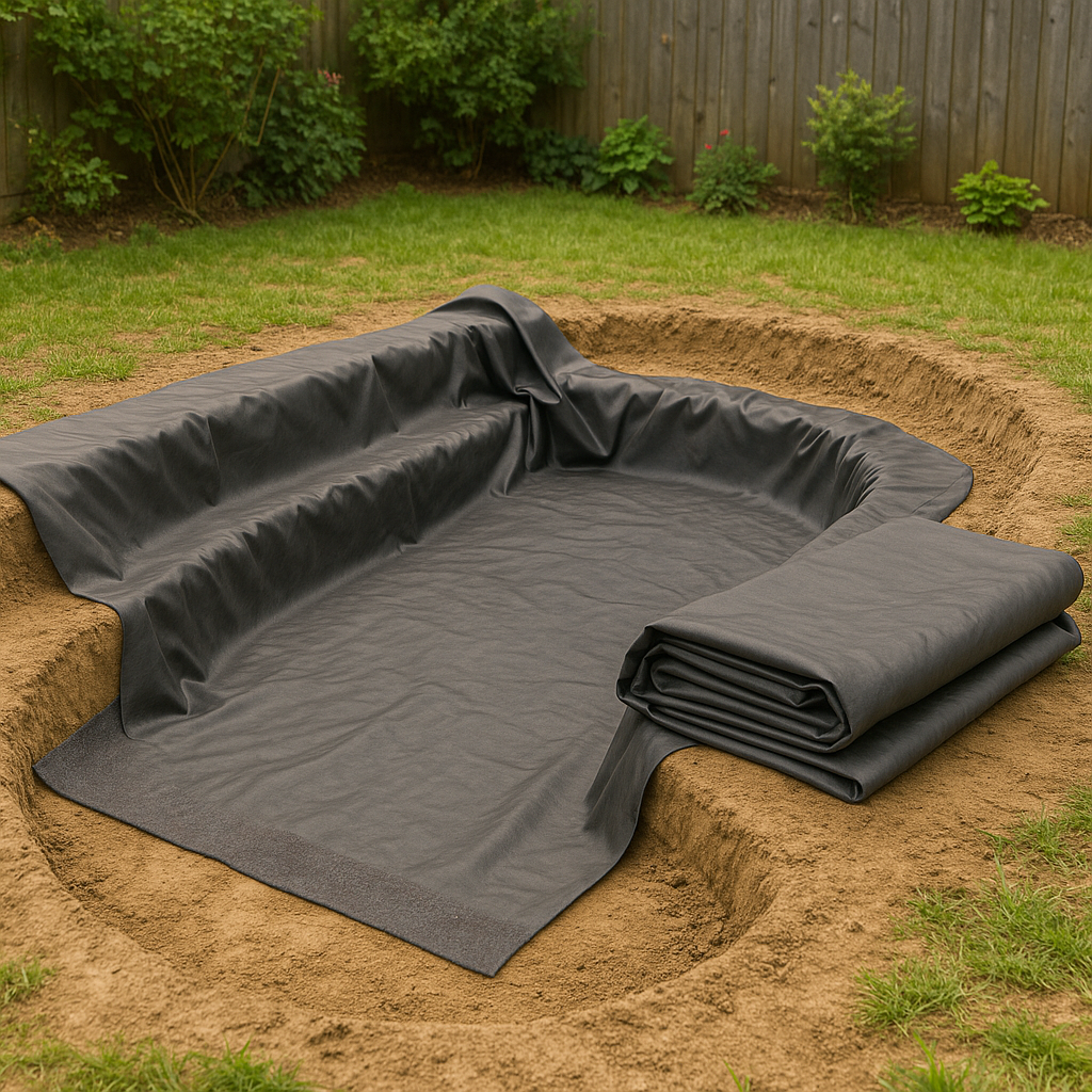 Premium Pond Liner Underlay Sheets – 60gsm Heavy-Duty Protection Best-Selling Garden & Fish Pond Bas