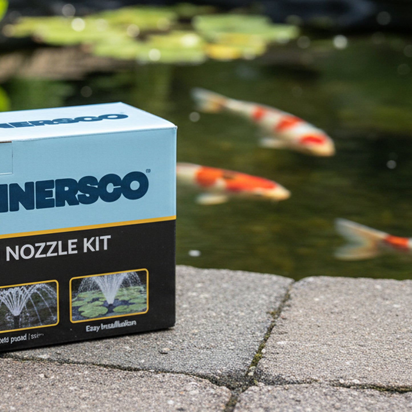 Fountain Nozzle Kit - in use at pond