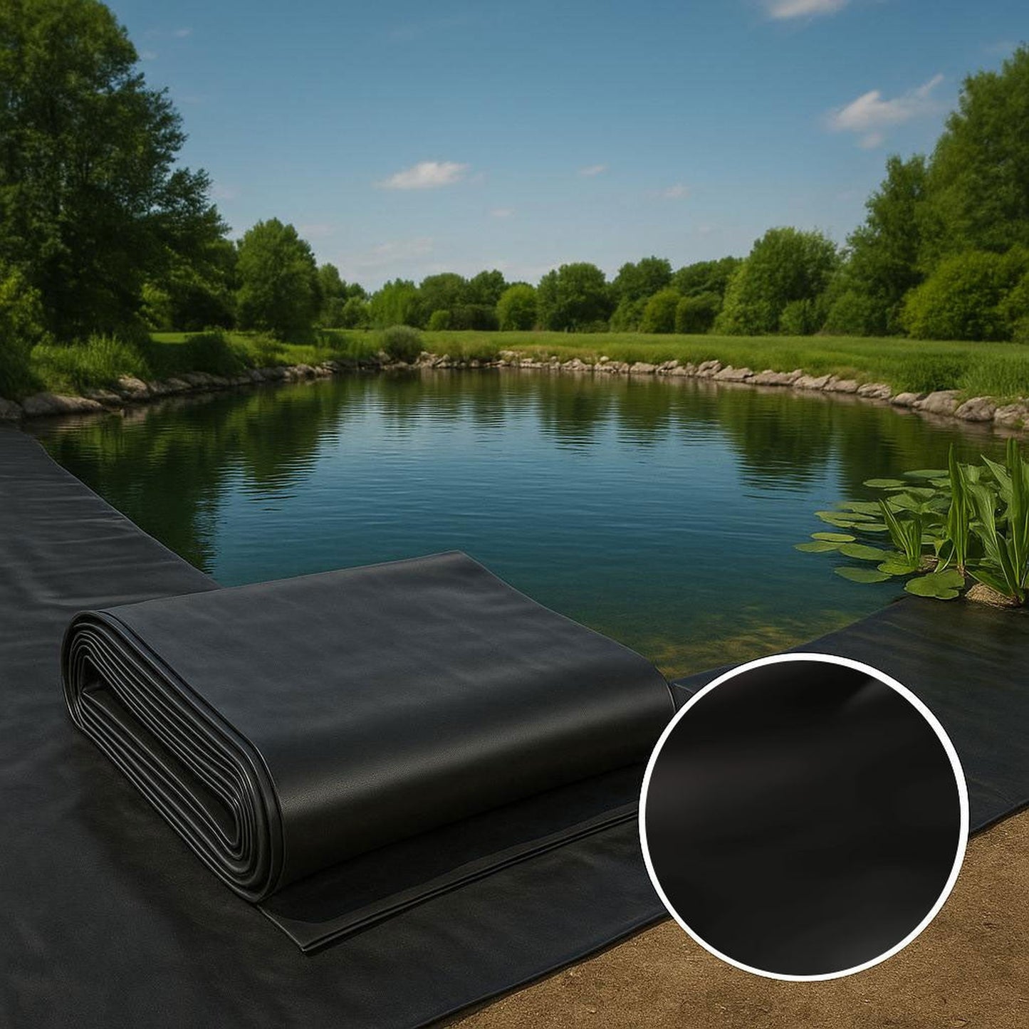 HDPE Pond Liner 0.35mm | 25 Year Guarantee | Fish Safe | Free UK Delivery | Pond Liner UK | PondLinersco.co.uk