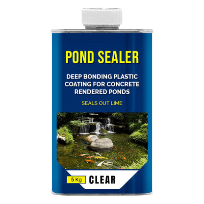 Clear Pond Sealer | Waterproof Concrete & Render Sealant | Fish Safe | Professional Grade | Pond Liner UK | PondLinersco.co.uk