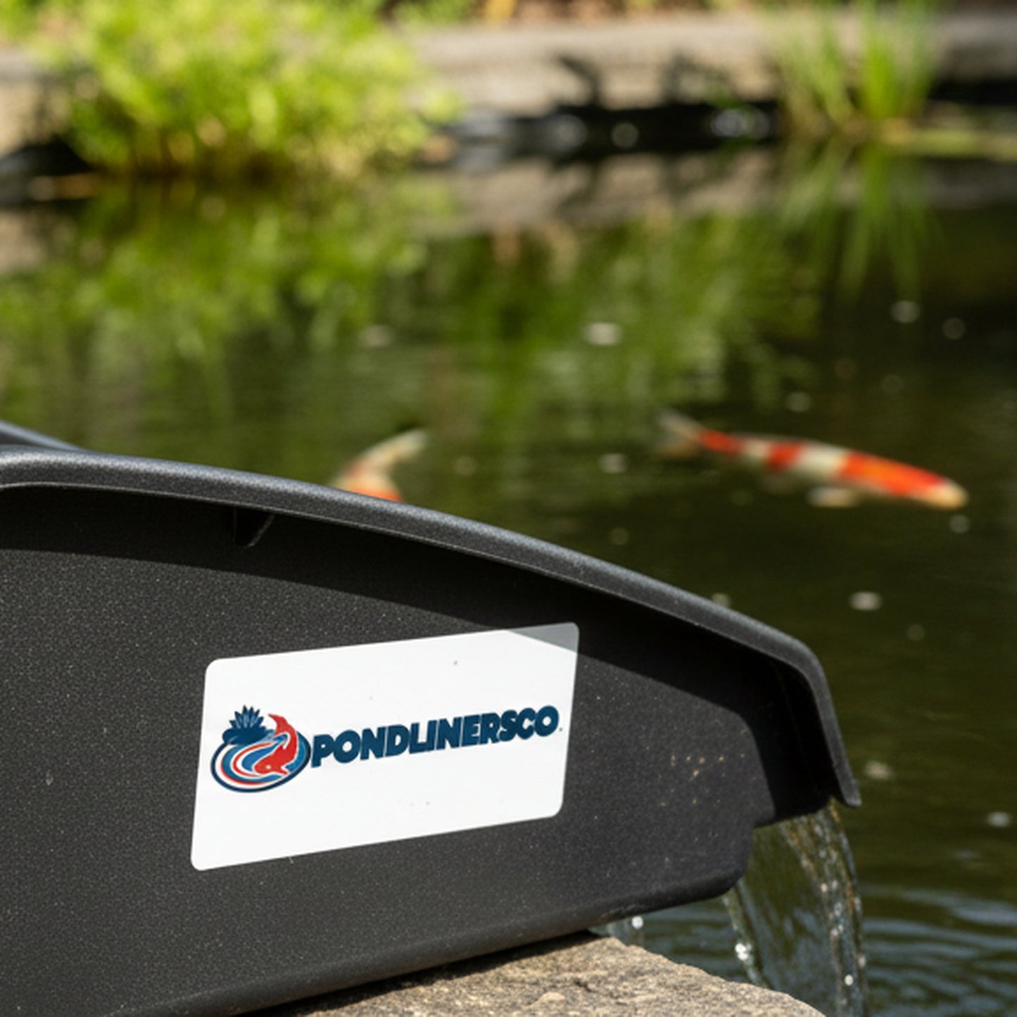 Waterfall Spillway - lifestyle koi pond