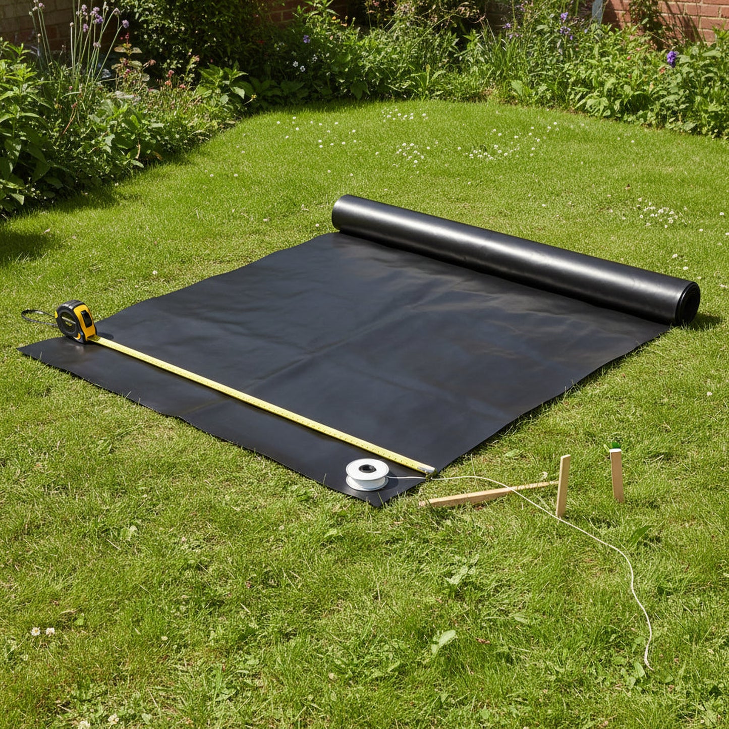 Premium butyl rubber pond liner UK - flexible koi pond liner lifetime guarantee