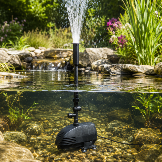 Pond Fountain Pump UK | Waterfall and Fountain | 1200-5000Lh | Submersible | Fish Safe