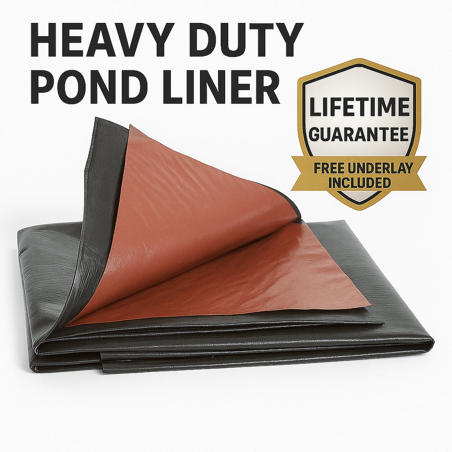 Polyex Pond Liner | Reversible Black/Brown | Lifetime Guarantee