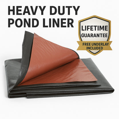 Polyex Pond Liner | Reversible Black/Brown | Lifetime Guarantee