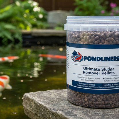 Pond Sludge Pellets - lifestyle koi pond