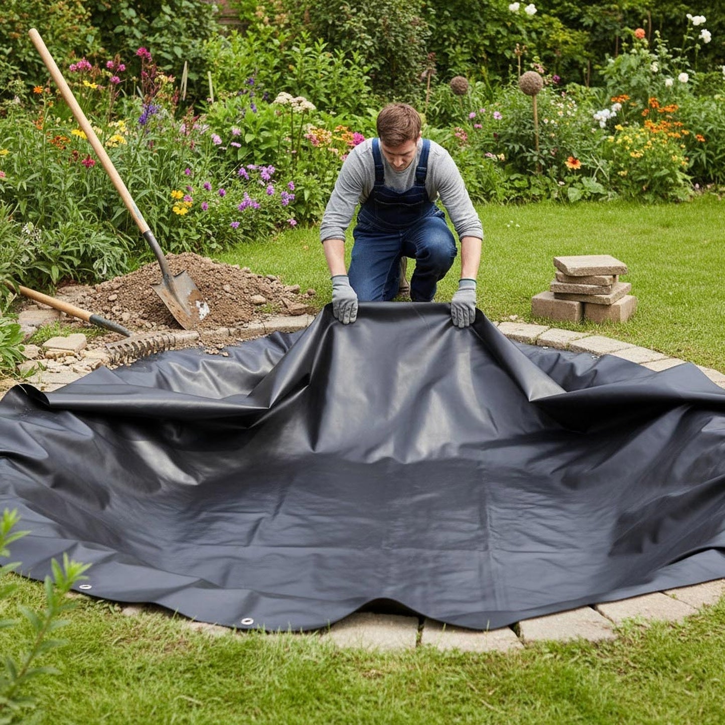 HDPE Pond Liner 0.35mm | 25 Year Guarantee | Fish Safe | Free UK Delivery | Pond Liner UK | PondLinersco.co.uk