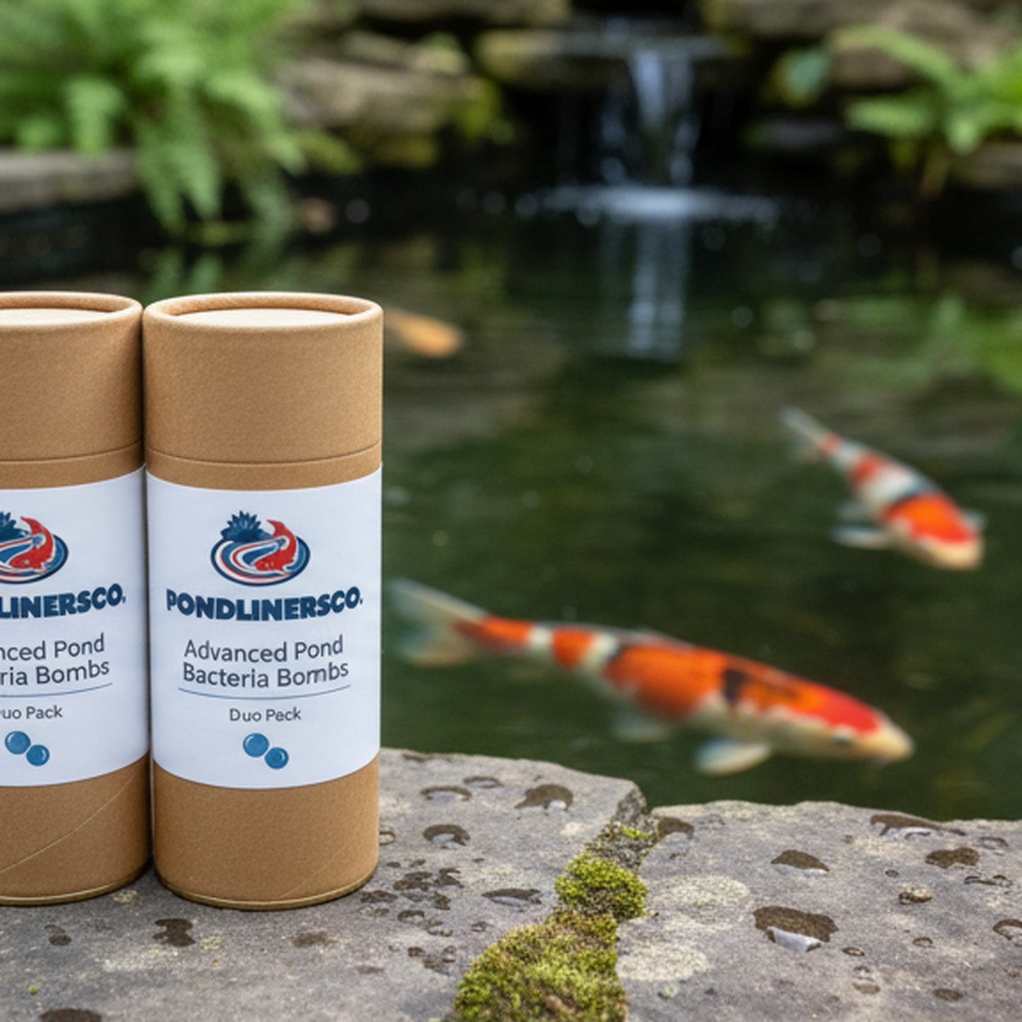 Bacteria Bomb Duo - lifestyle koi pond