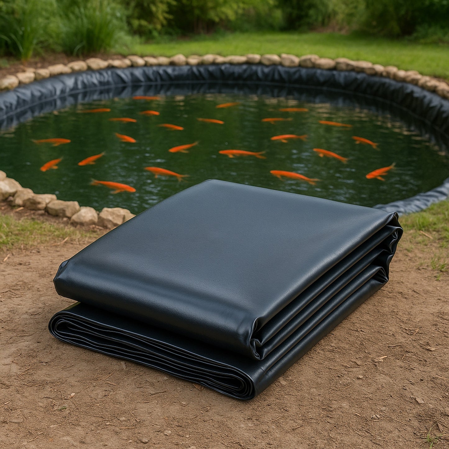 PVC Pond Liner 0.3mm | Flexible & Leakproof | 15 Year Guarantee | Free UK Delivery | Pond Liner UK | PondLinersco.co.uk