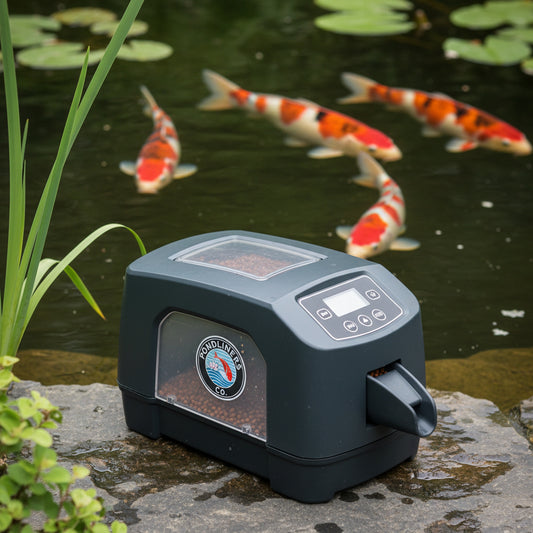 Auto Fish Feeder - in use at pond