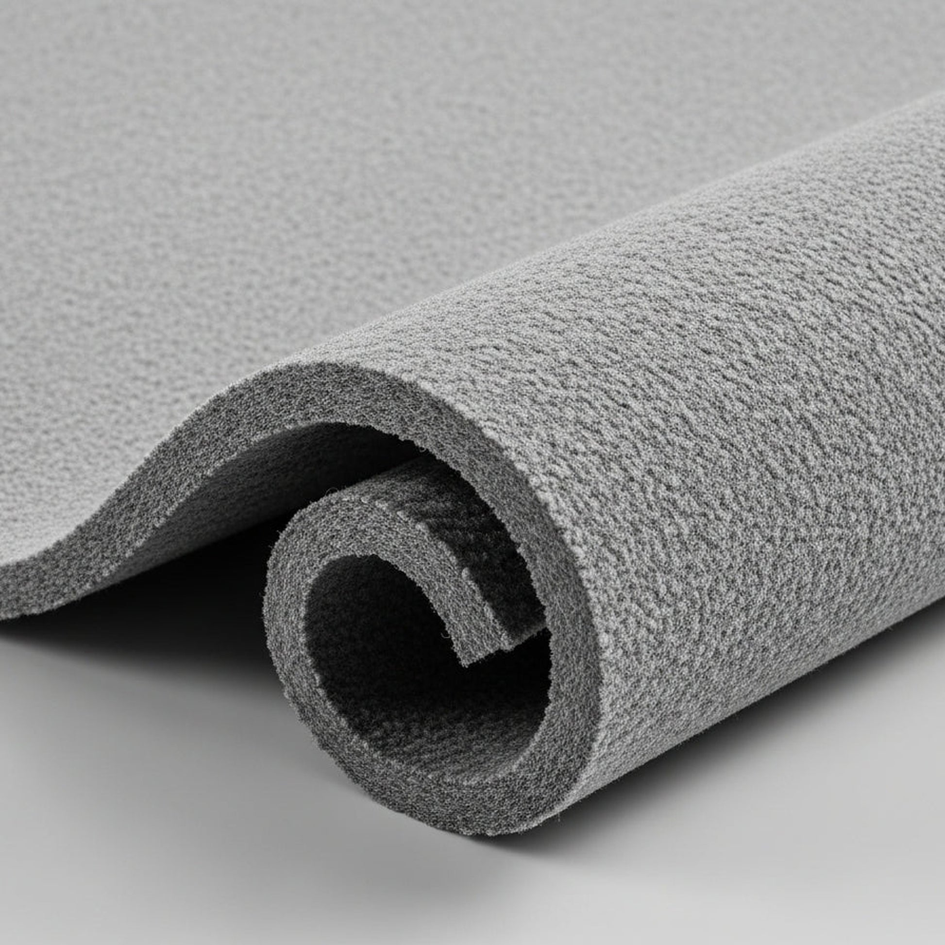 Close-up of 200gsm geotextile pond liner underlay showing thick fleece texture