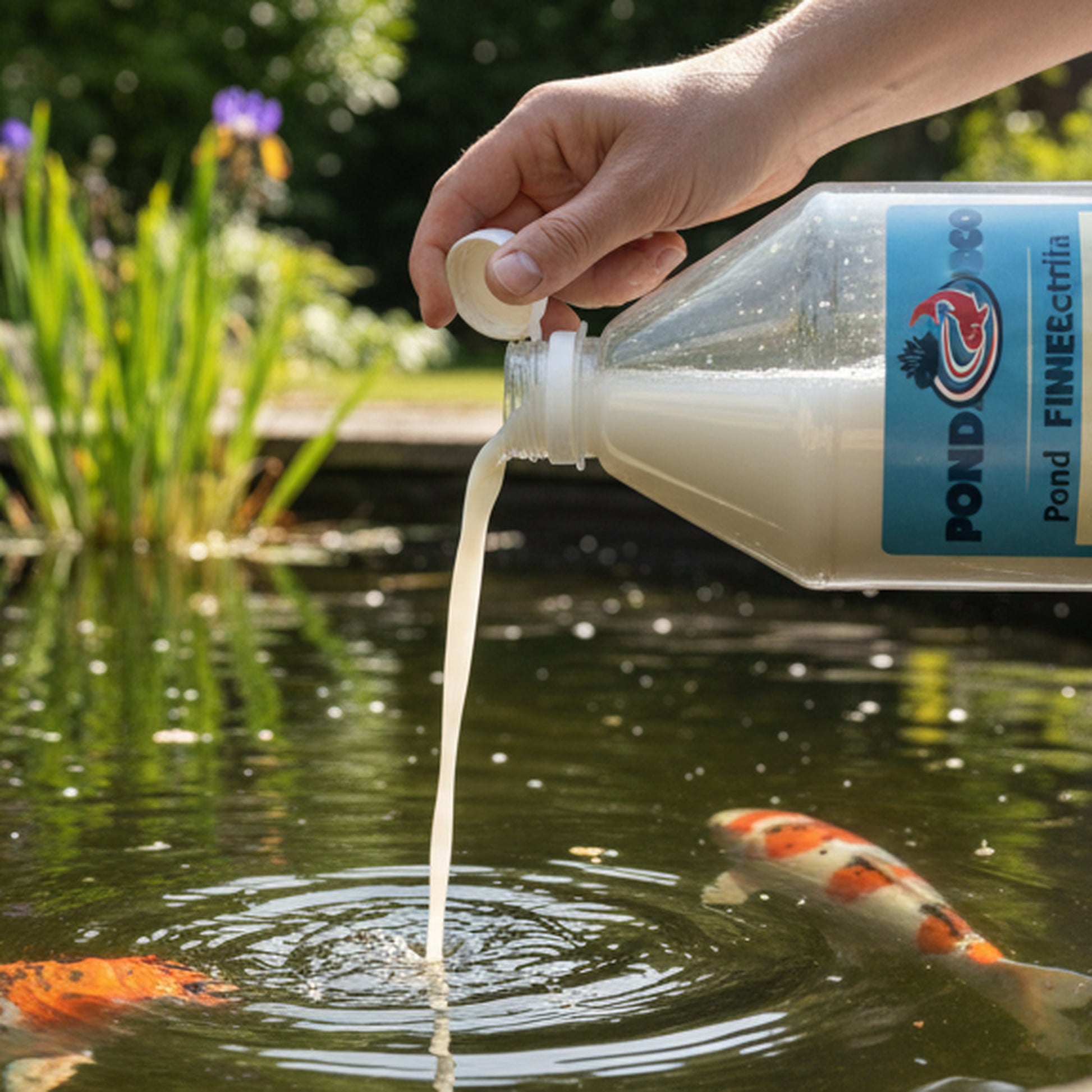 Pond Filter Start - in use at pond