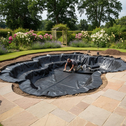 Butyl rubber pond liner koi pond UK - premium lifetime guarantee