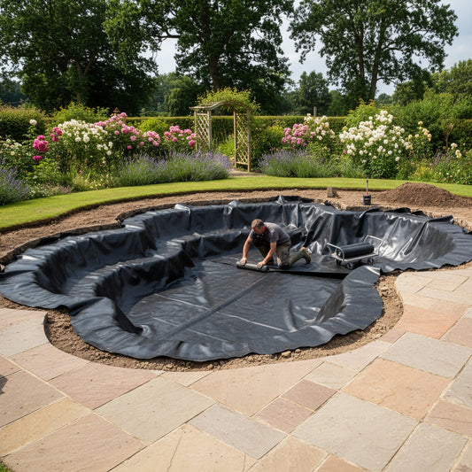 Butyl rubber pond liner koi pond UK - premium lifetime guarantee