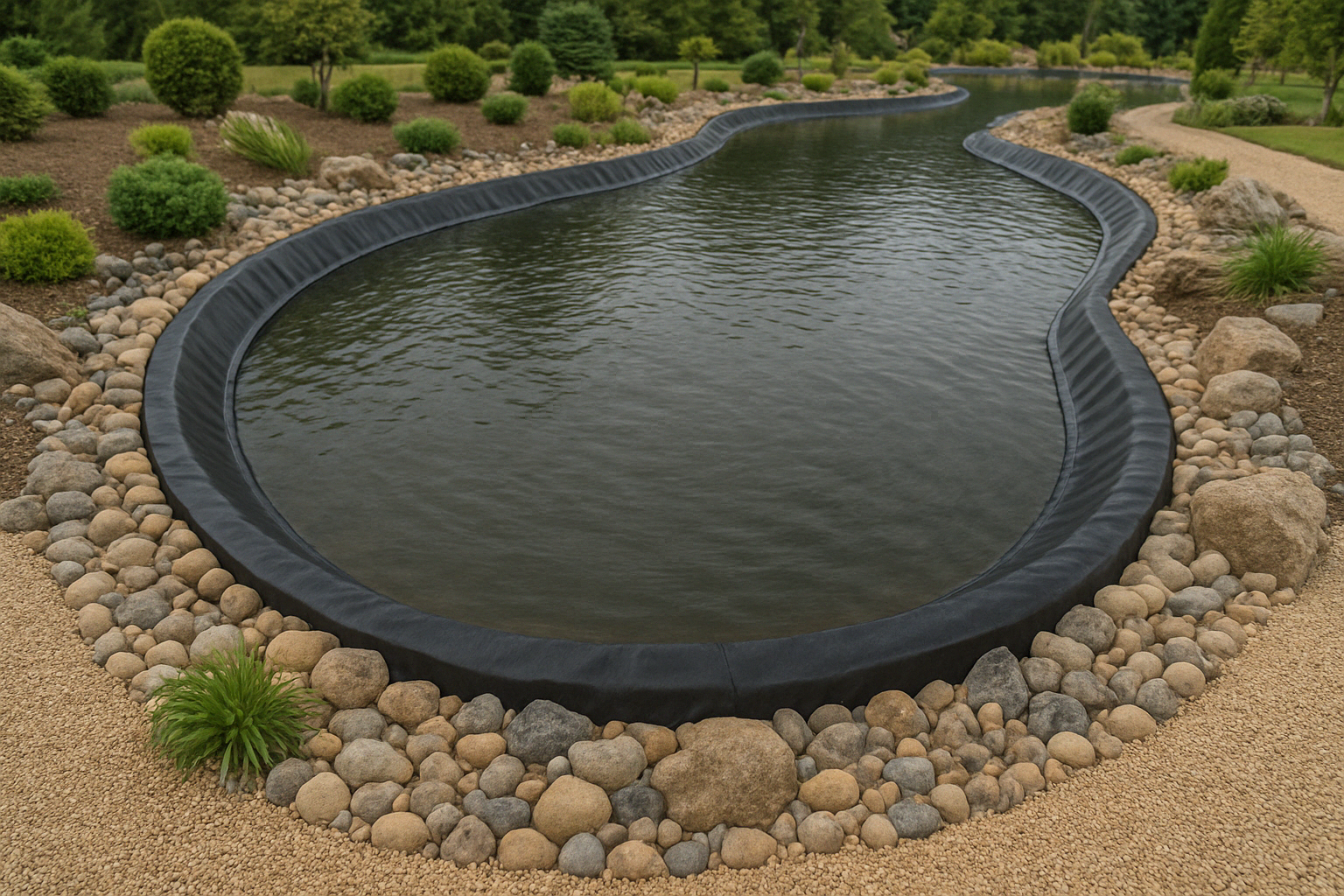 Industrial Heavy Duty Pond Liner 25 Year Guarantee Pond Lining