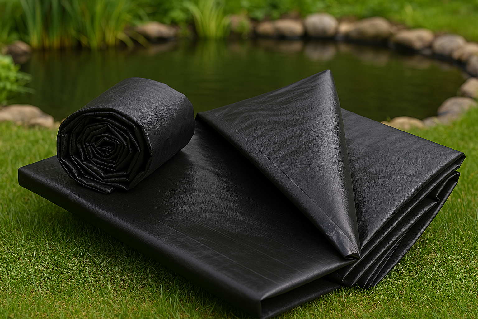 Heavy Duty UV Resistant HDPE Pond Liner With Free Underlay