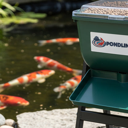 Feeder on Stand - in use at pond