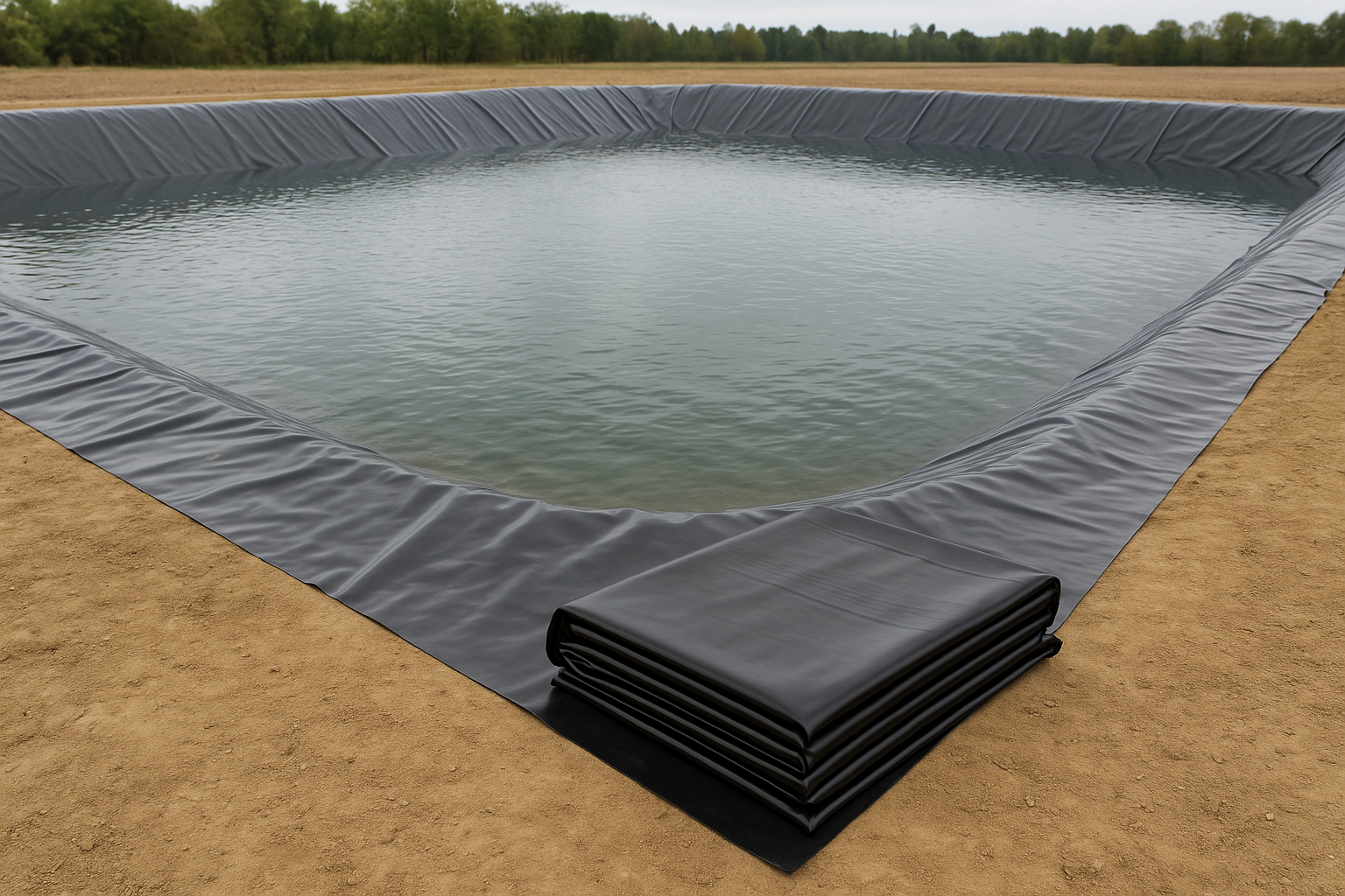Heavy-Duty Butyl Pond Liner 0.75mm Free Protective Underlay Tear-Resistant, Flexible & Built to Last