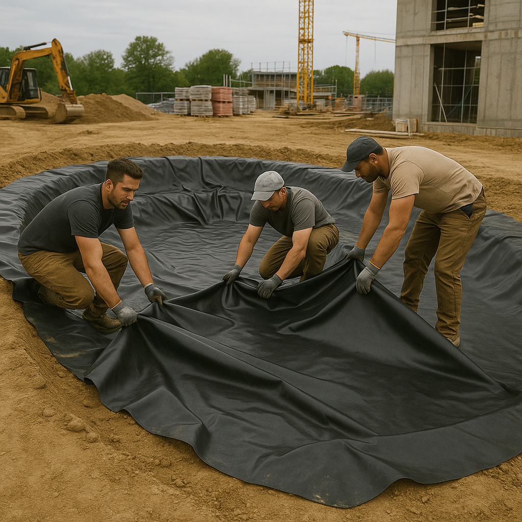 Heavy-Duty Butyl Pond Liner 0.75mm Free Protective Underlay Tear-Resistant, Flexible & Built to Last