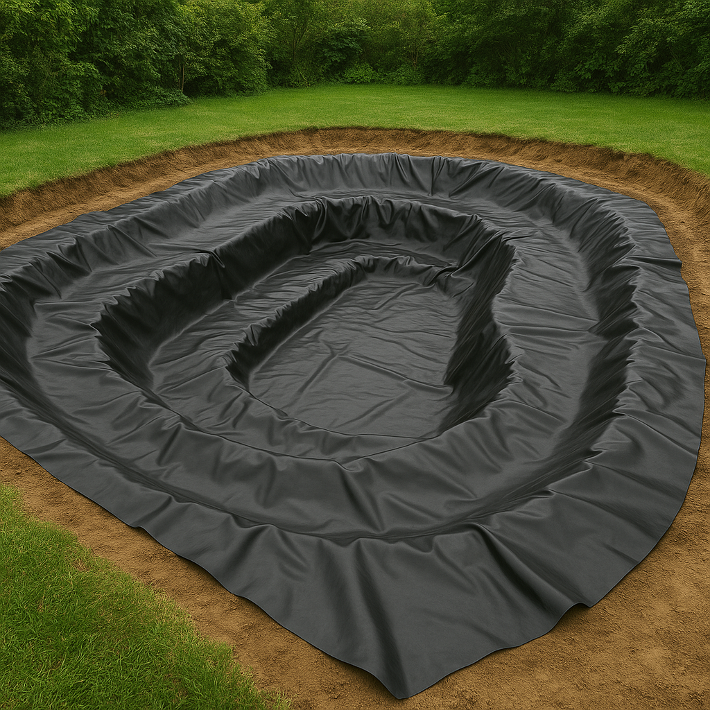 Heavy-Duty Butyl Pond Liner 0.75mm Free Protective Underlay Tear-Resistant, Flexible & Built to Last