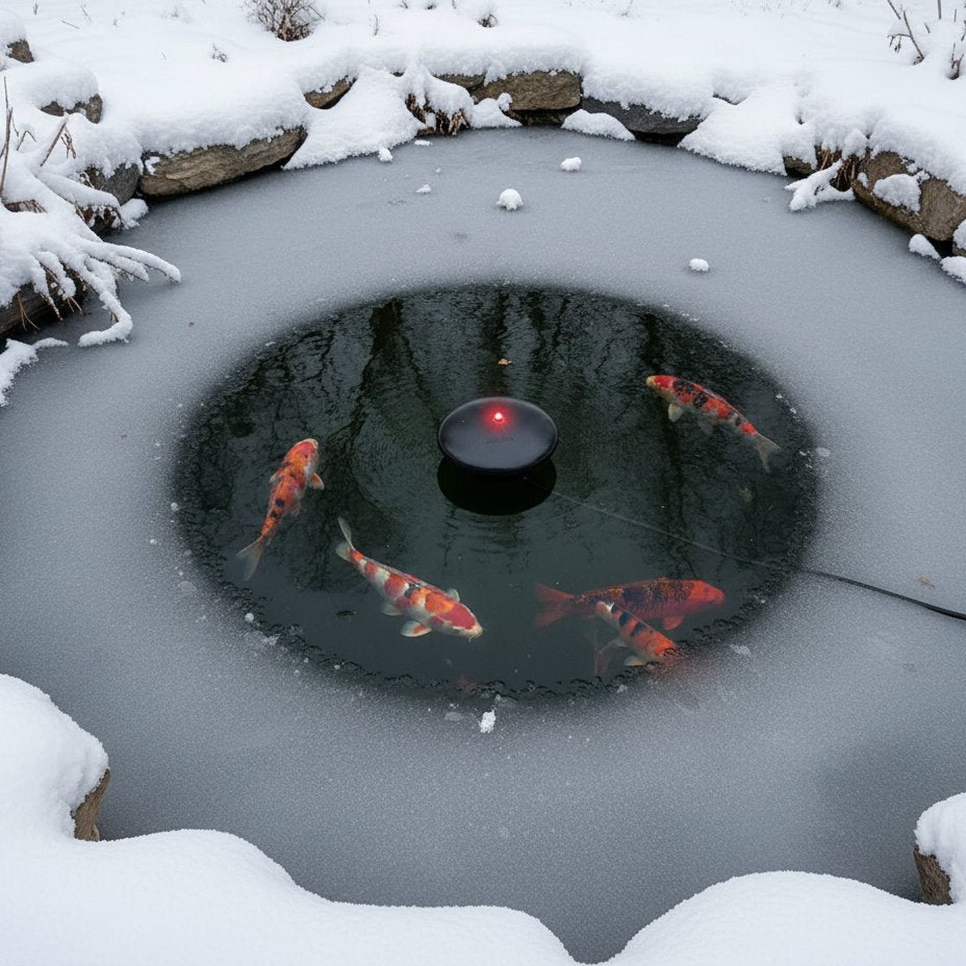 315W premium floating pond heater de-icer for koi and goldfish ponds