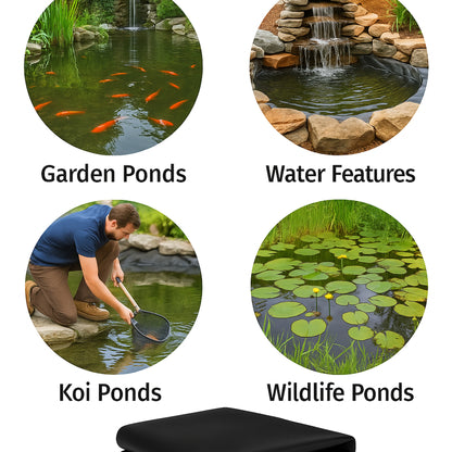 PVC Pond Liner 0.5mm Heavy Duty | 30 Year Guarantee | FREE Underlay | Free UK Delivery | Pond Liner UK | PondLinersco.co.uk