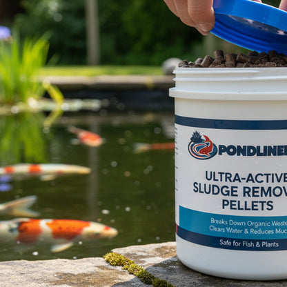 Pond Sludge Pellets - in use at pond