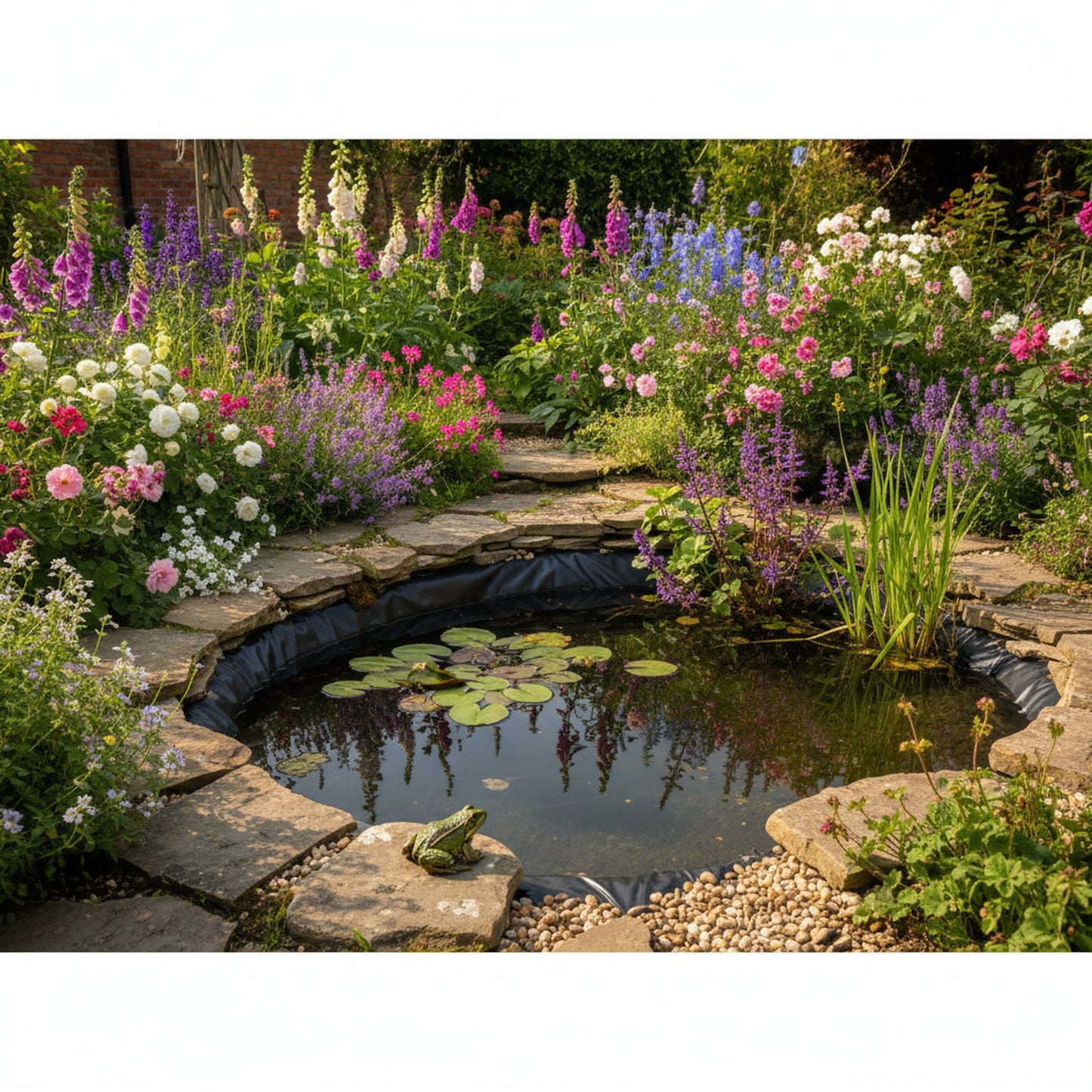 PVC pond liner wildlife garden pond UK - fish safe flexible pond liner