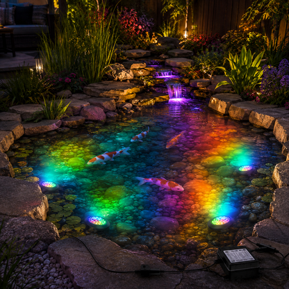 Pond LED Lights UK – Submersible Colour Changing Kit | Koi Pond
